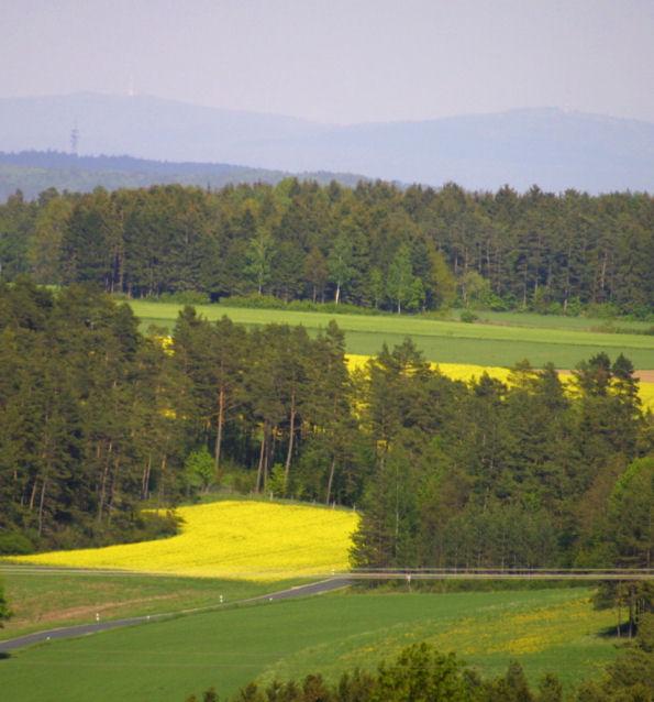 The majestic Fichtelgebirge Mountains, beckoning adventurers with rugged beauty.
