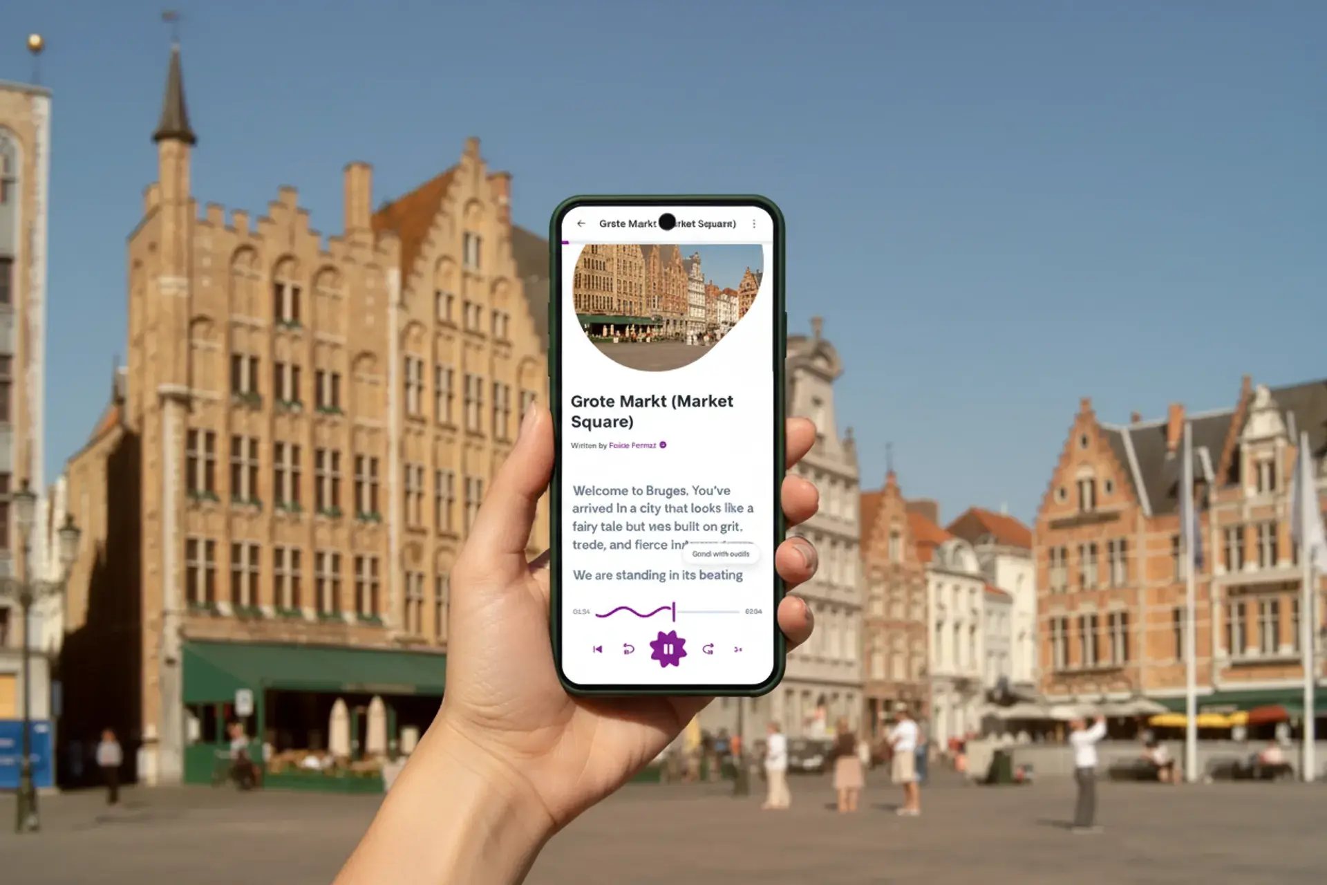 Self guided walking tour of Bruges with audio guide