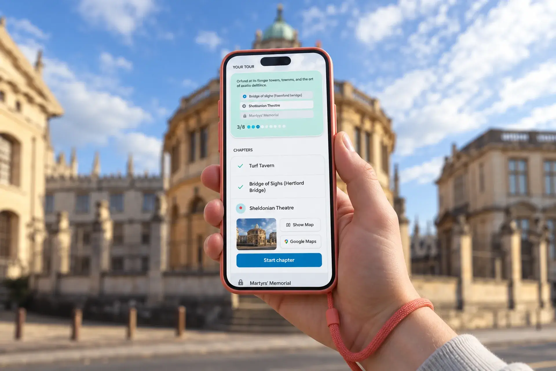 Oxford walking tour with audio and quizzes: town, gown and Wren