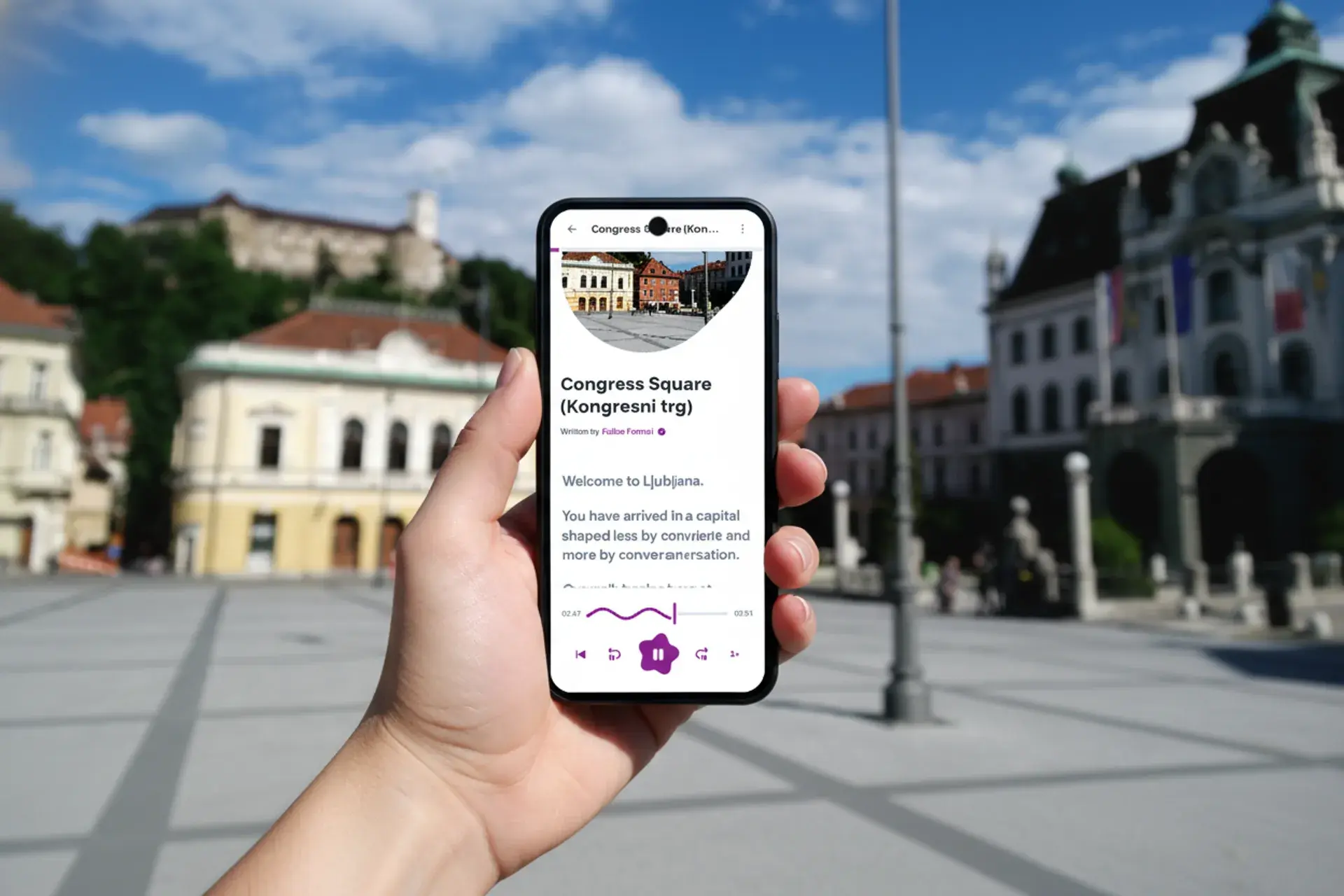 Self guided walking tour of Ljubljana with audio guide