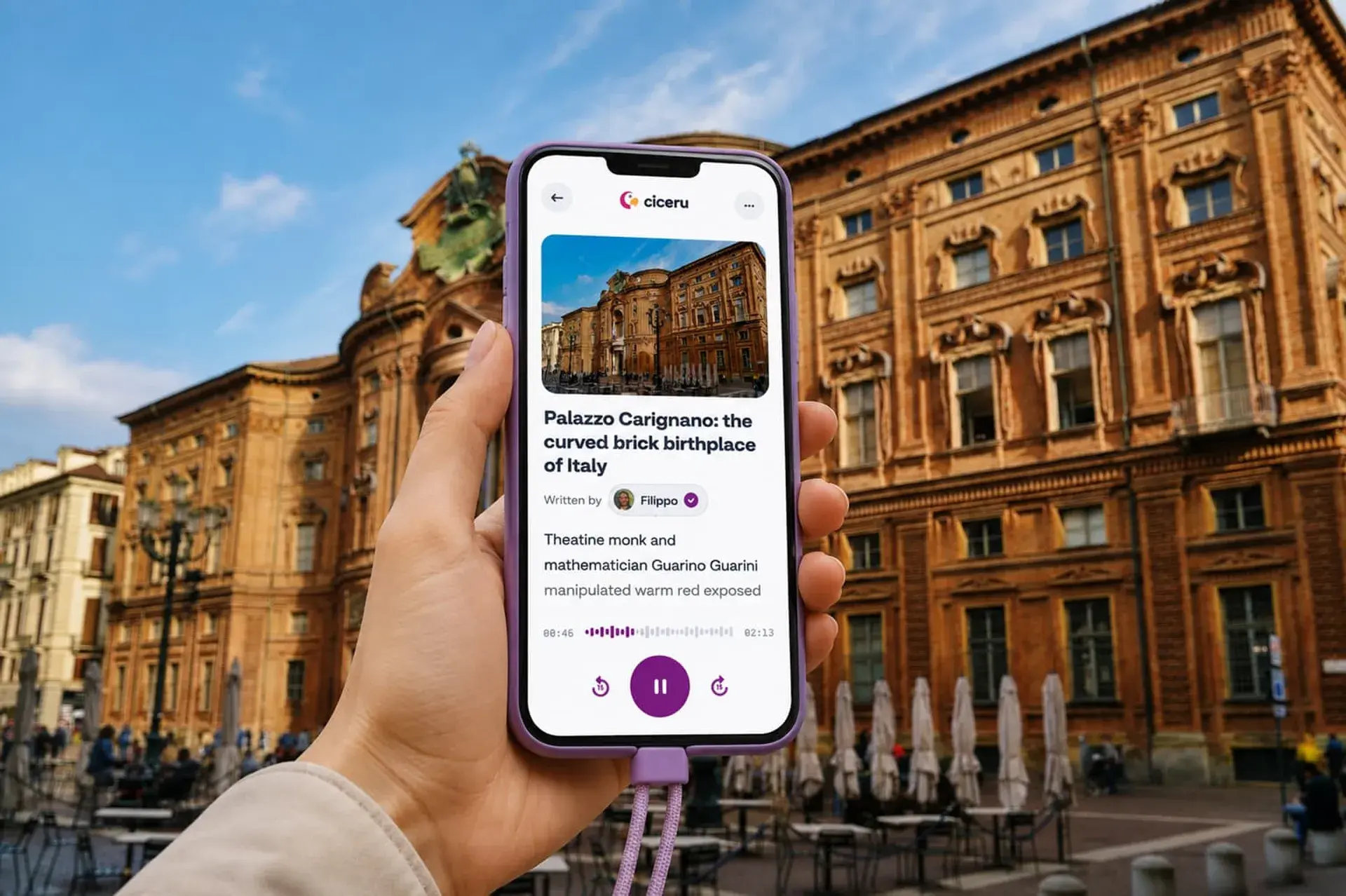 Image 1 de la visite Turin : visite à pied en autonomie de la capitale savoyarde, avec audio, quiz et eSIM gratuite