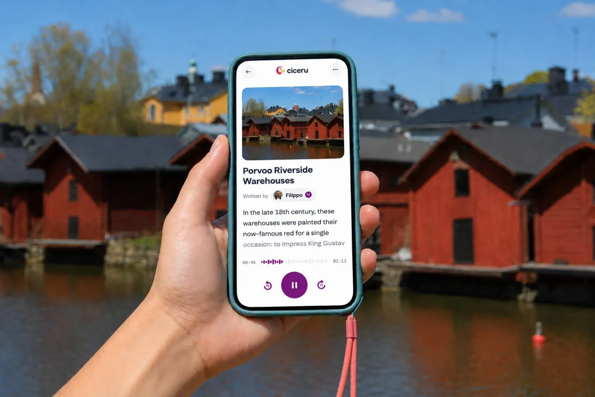 Tourbild 1 für Porvoos gemalte Geschichten: Audiotour mit Quizfragen