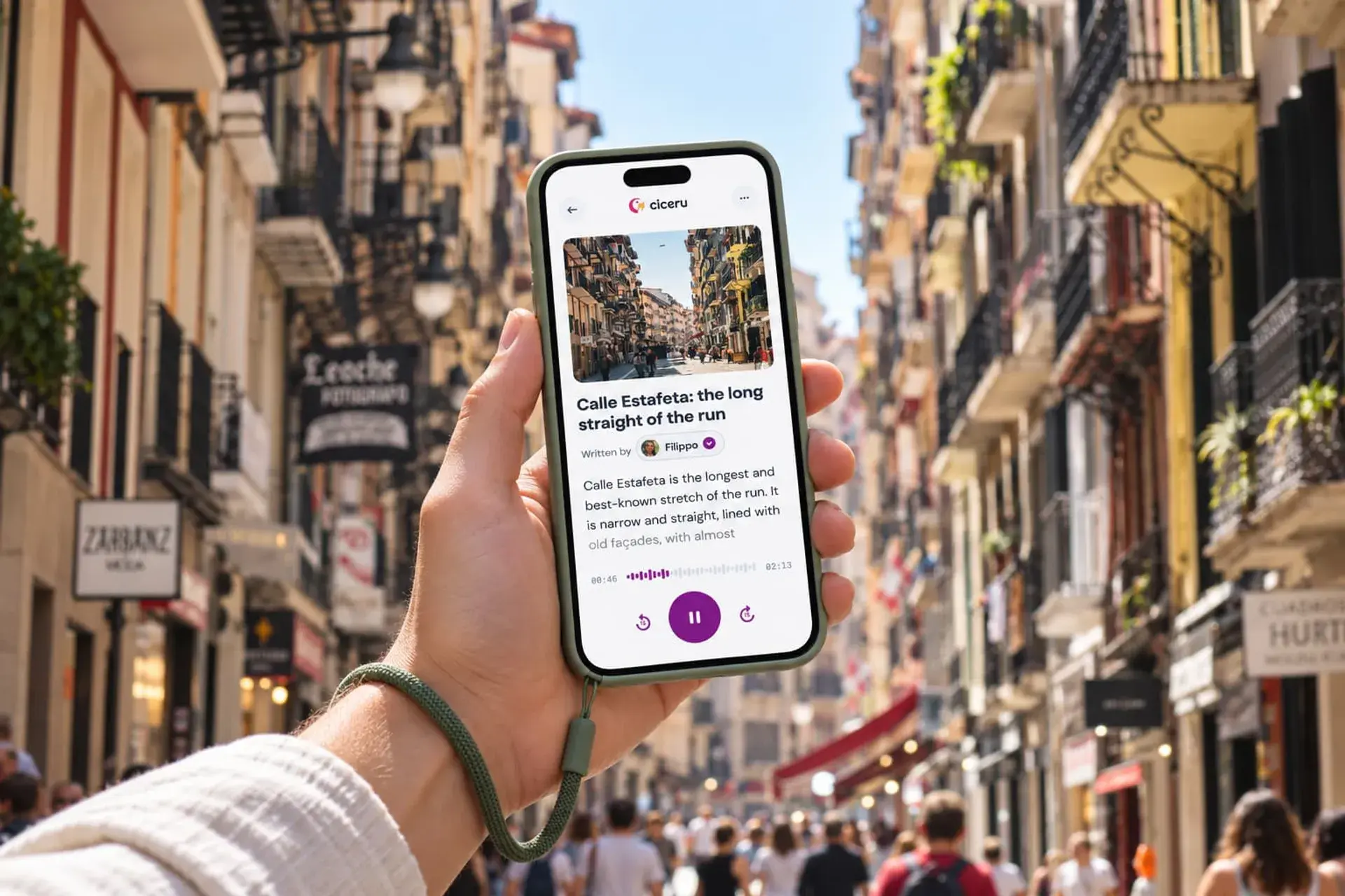 Pamplona: a self-guided walking tour of the San Fermín bull run route, with audio, quizzes & free eSIM