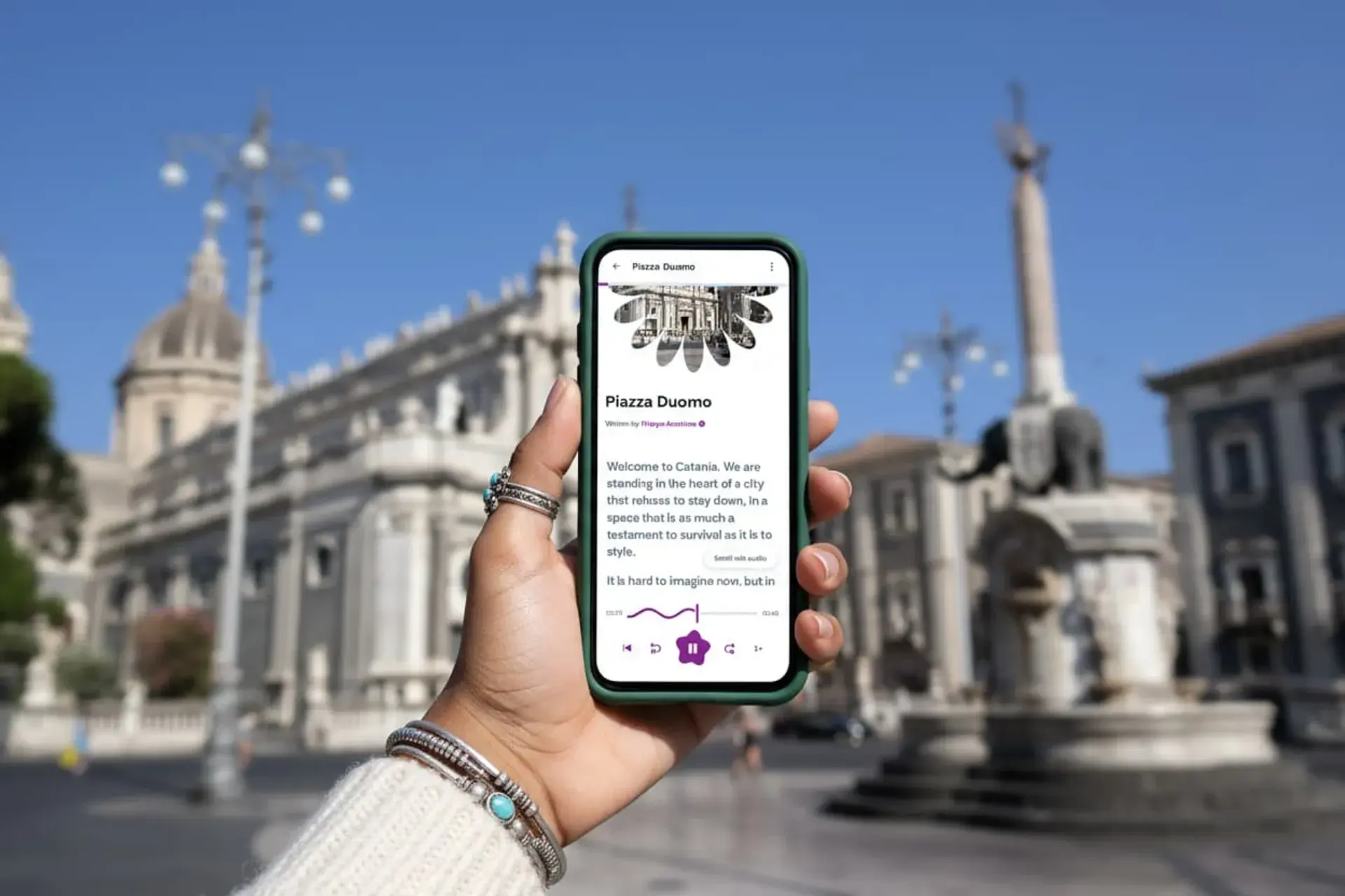 Tour a piedi di Catania in totale libertà con audioguida