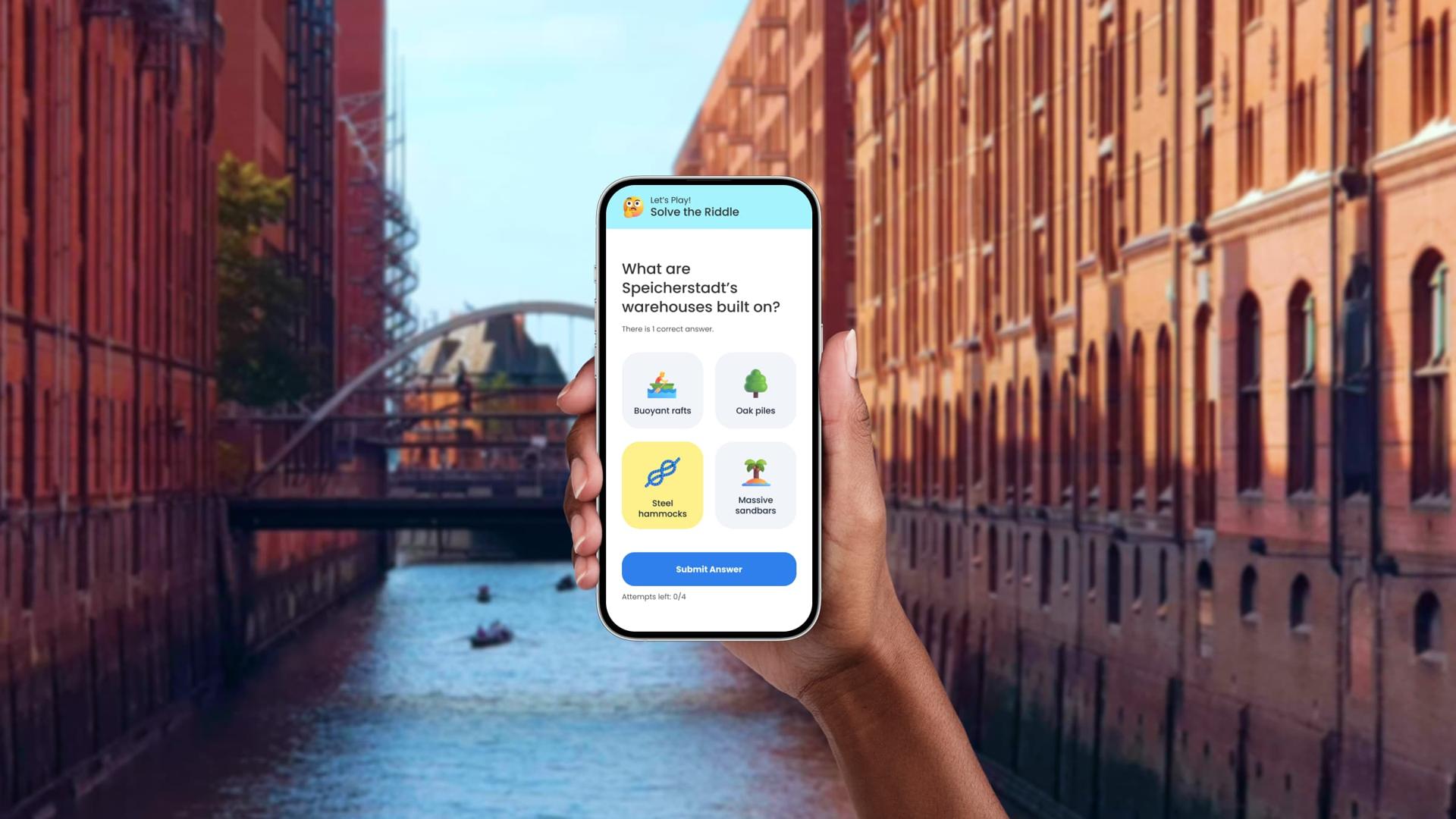 Tour histórico autoguiado a pie por Hamburgo