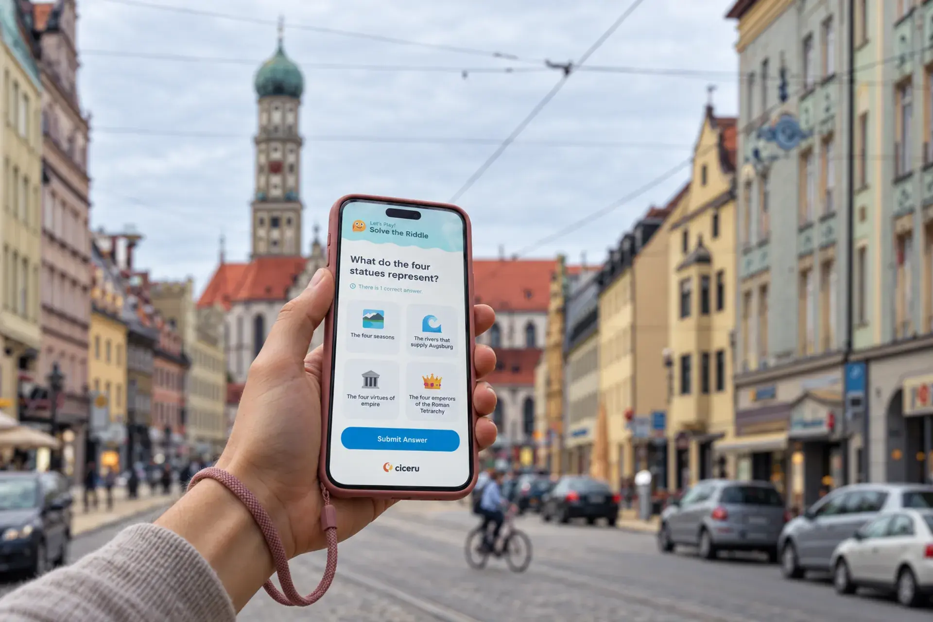 Augsburg walking tour with audio and quizzes: city of the Fuggers