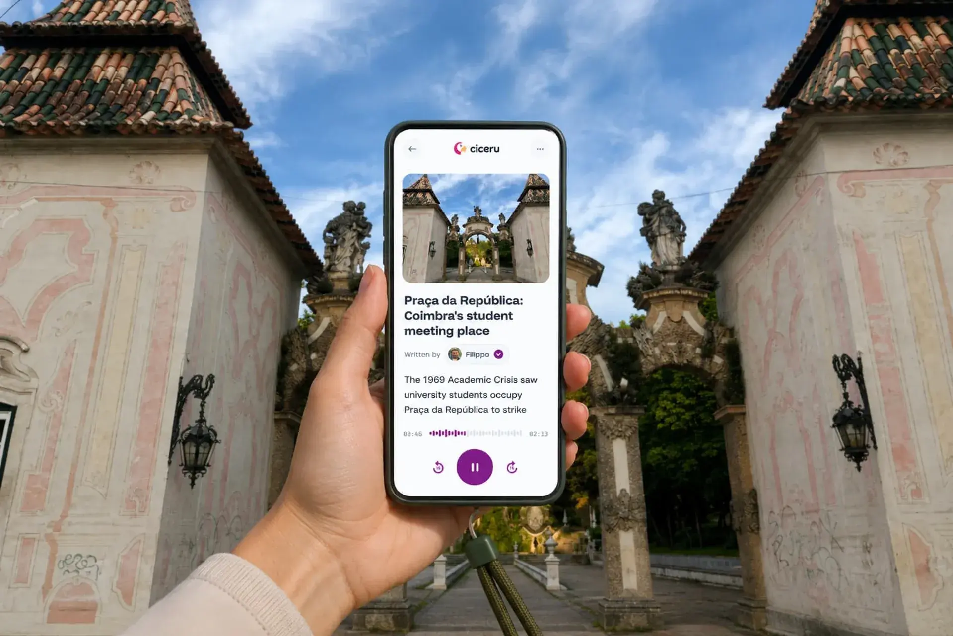 Coimbra: a self-guided walking tour from Santa Cruz to the University, with audio, quizzes & free eSIM