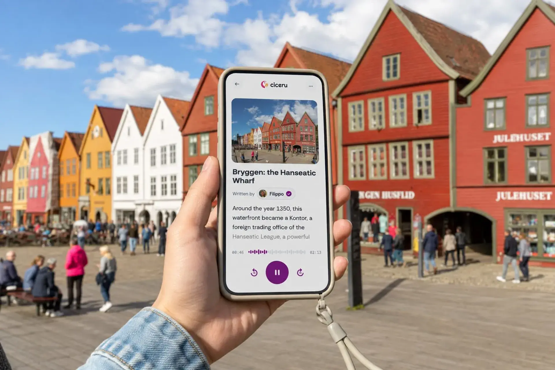 Bergen: a self-guided walking tour of Bryggen and the old town, with audio, quizzes & free eSIM