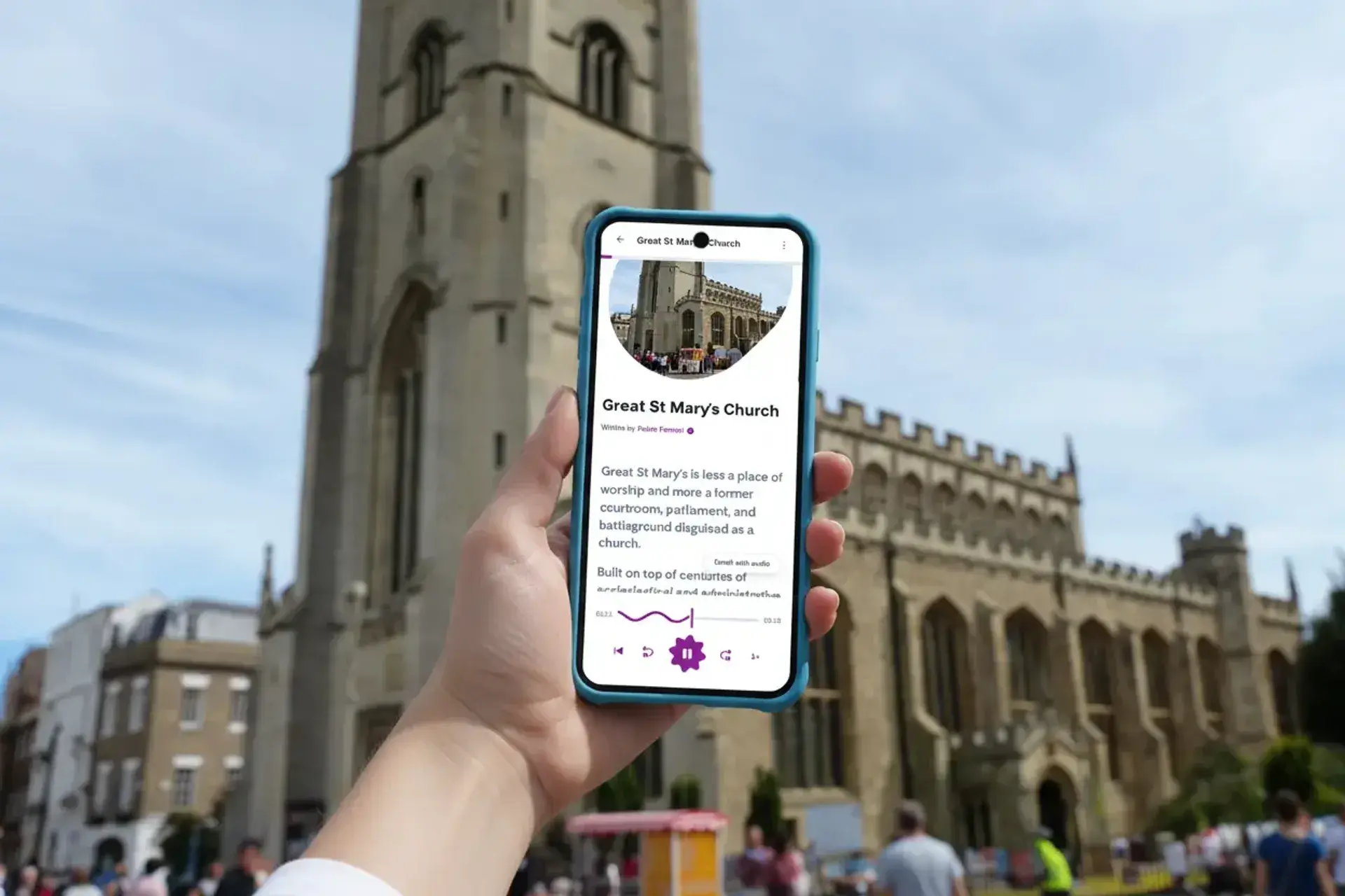 Self guided walking tour of Cambridge with audio guide