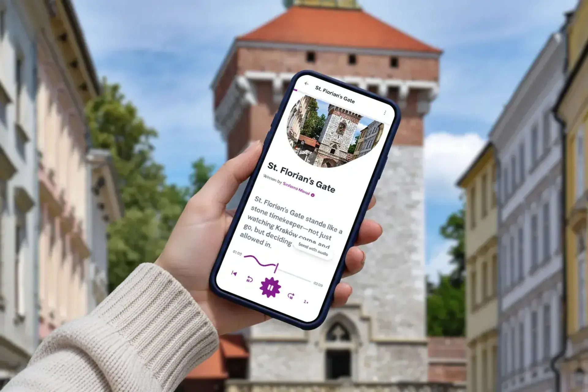 Self guided walking tour of Kraków with audio guide