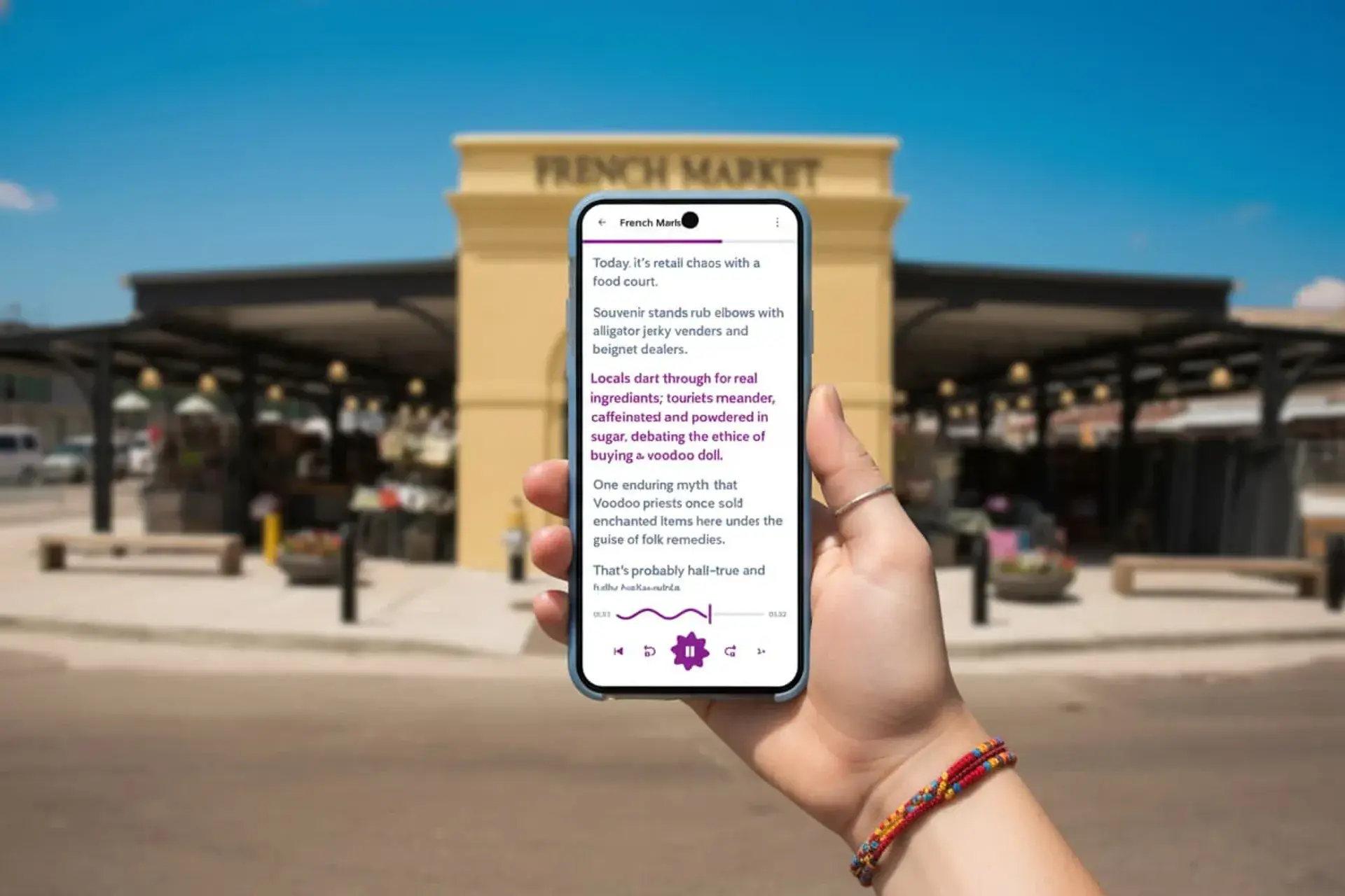 New Orleans self guided walking tour with audio guide