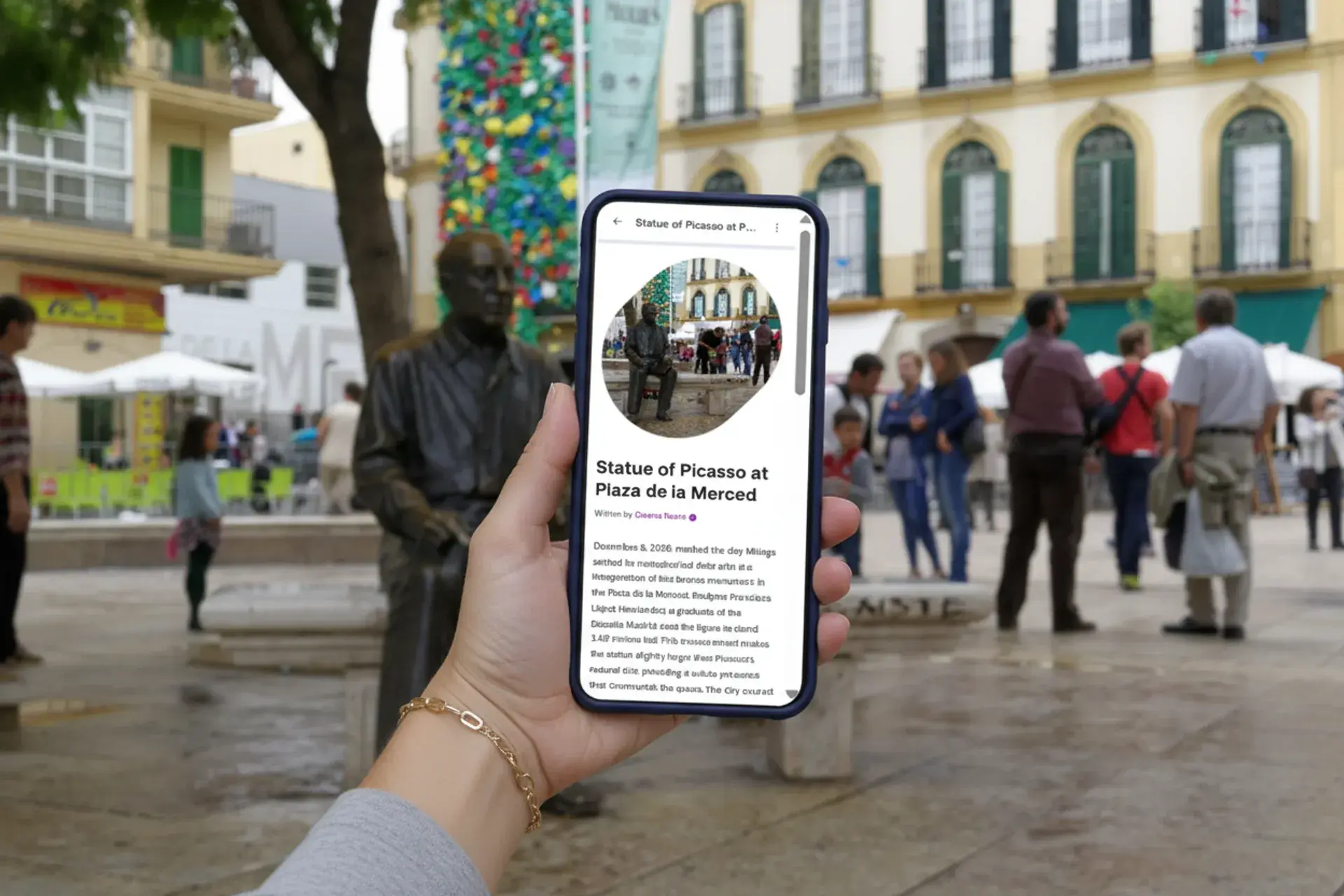 Self guided walking tour of Málaga with audio guide