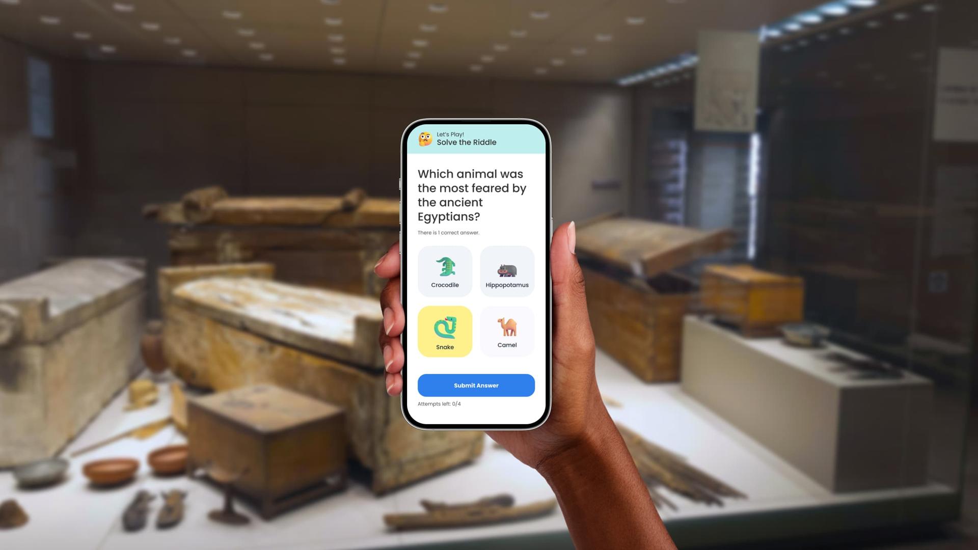 Tour interattivo con gli indovinelli del Museo Egizio