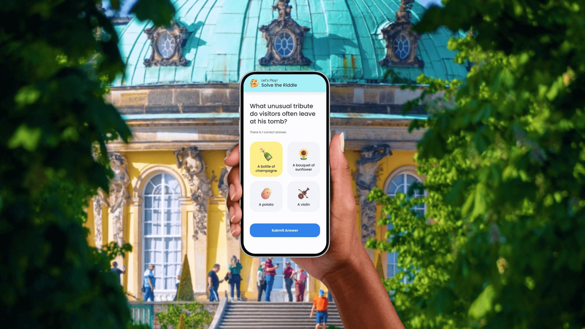 Recorrido histórico interactivo a pie autoguiado por Potsdam