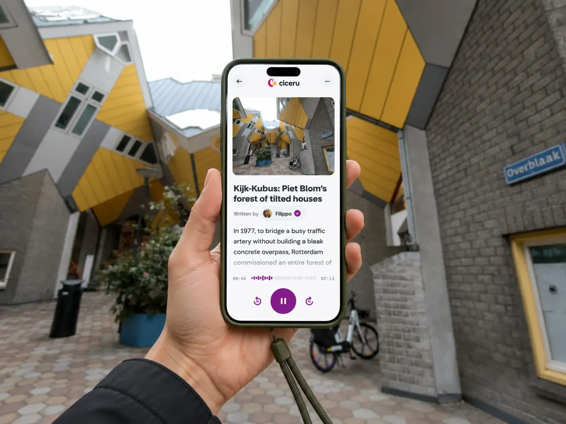 Rotterdam: a self-guided walking tour of the Markthal, Cube Houses & Erasmus Bridge, with audio, quizzes & free eSIM
