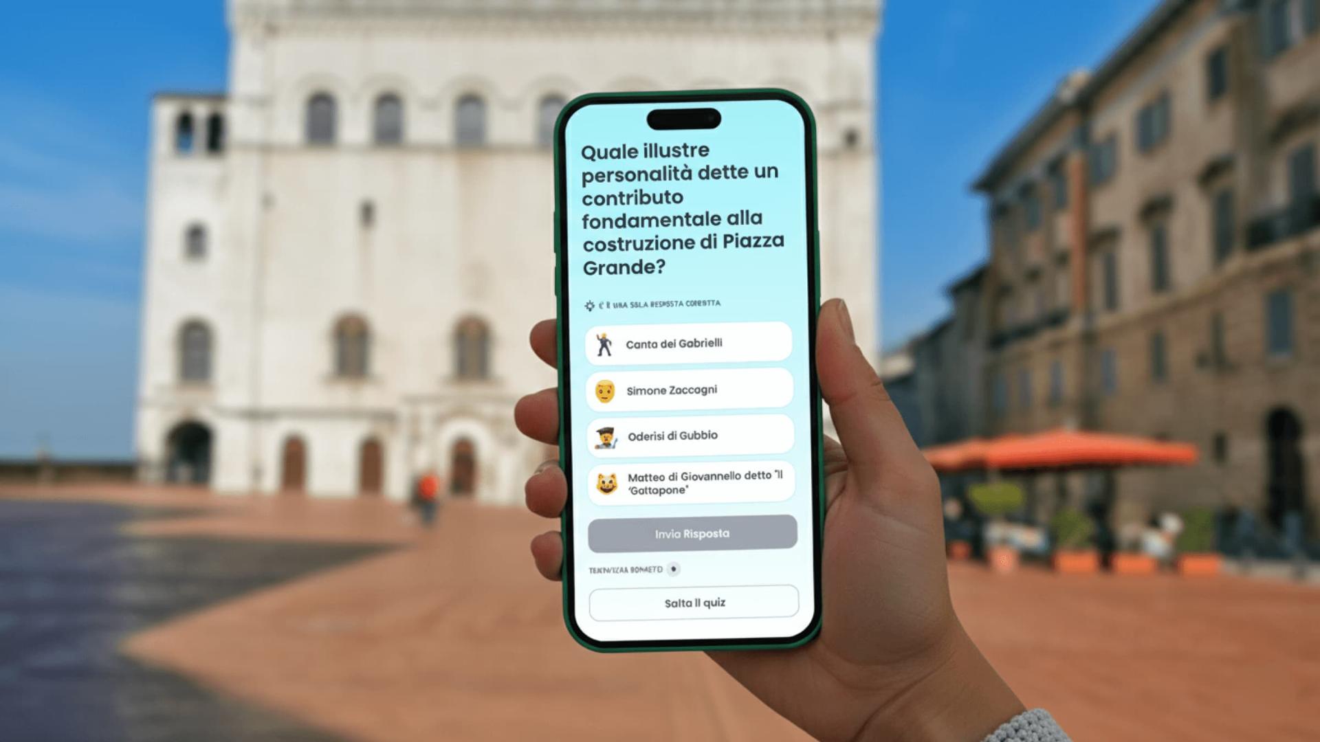 Tour interattivo autoguidato di Gubbio con quiz