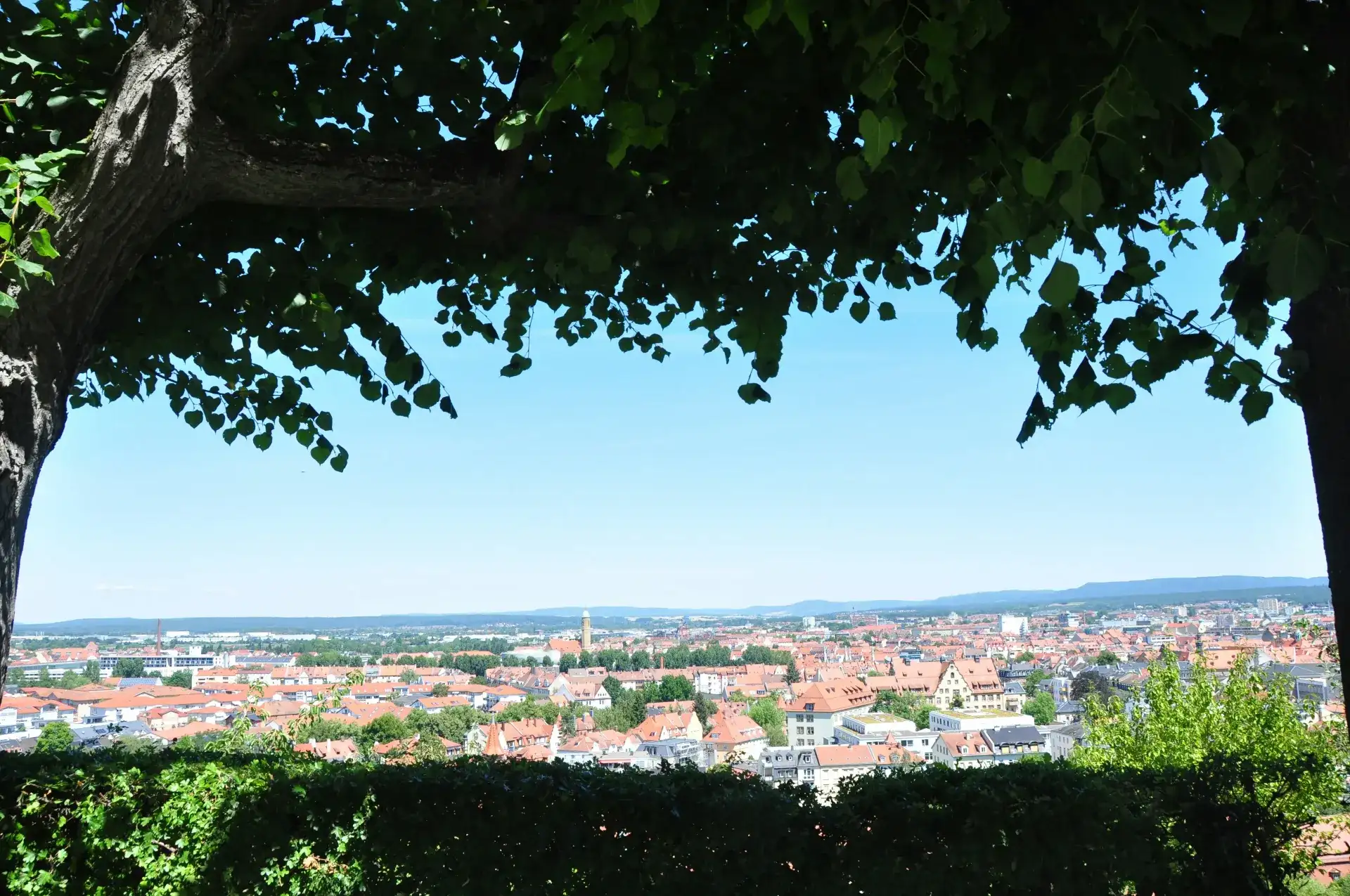 Schöner Blick à Bamberg : la vue sur les toits rouges - Bamberg