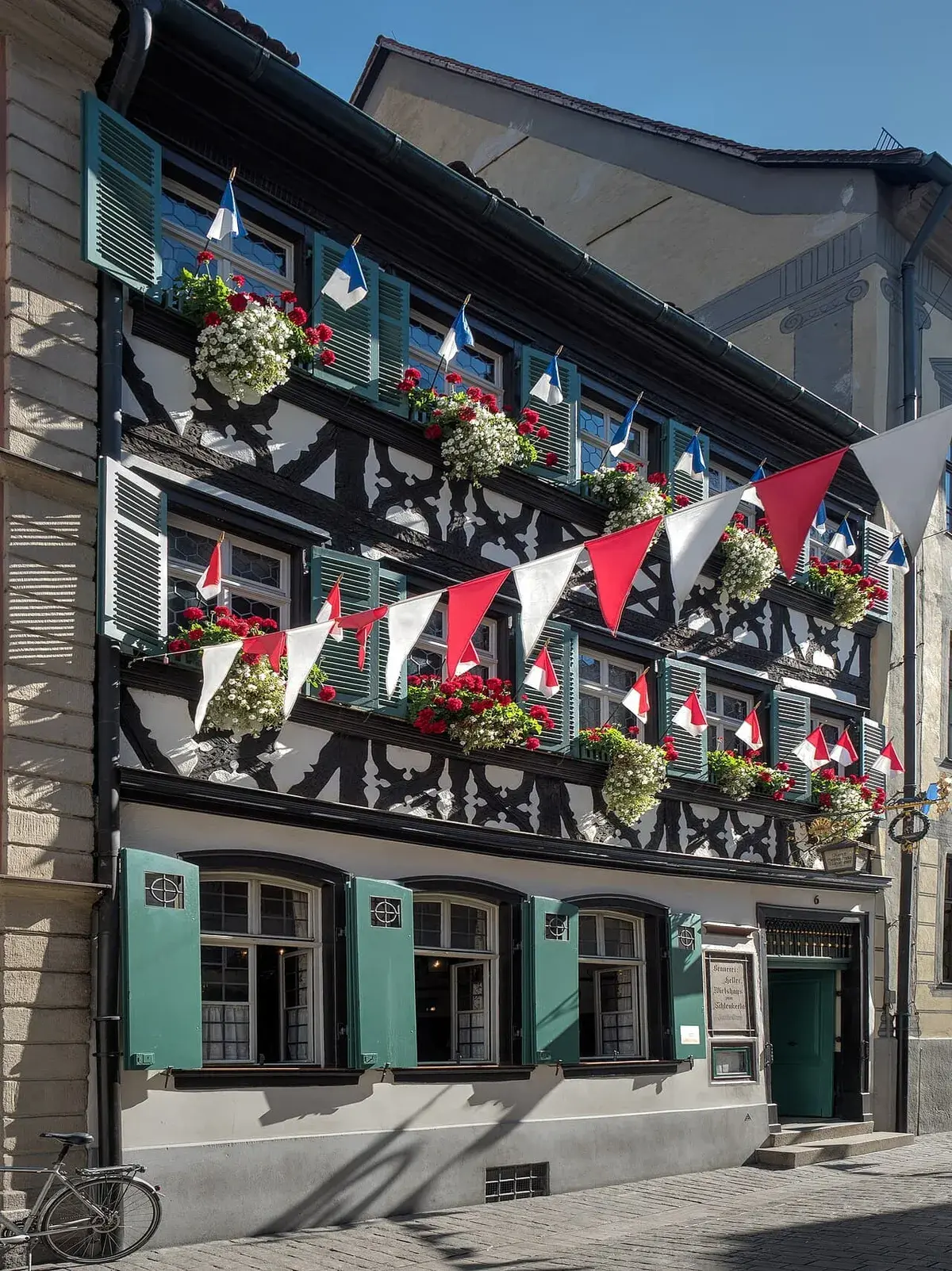 Historische Brauereigaststätte Schlenkerla der Brauerei Heller in Bamberg. Foto: Reinhold Möller.