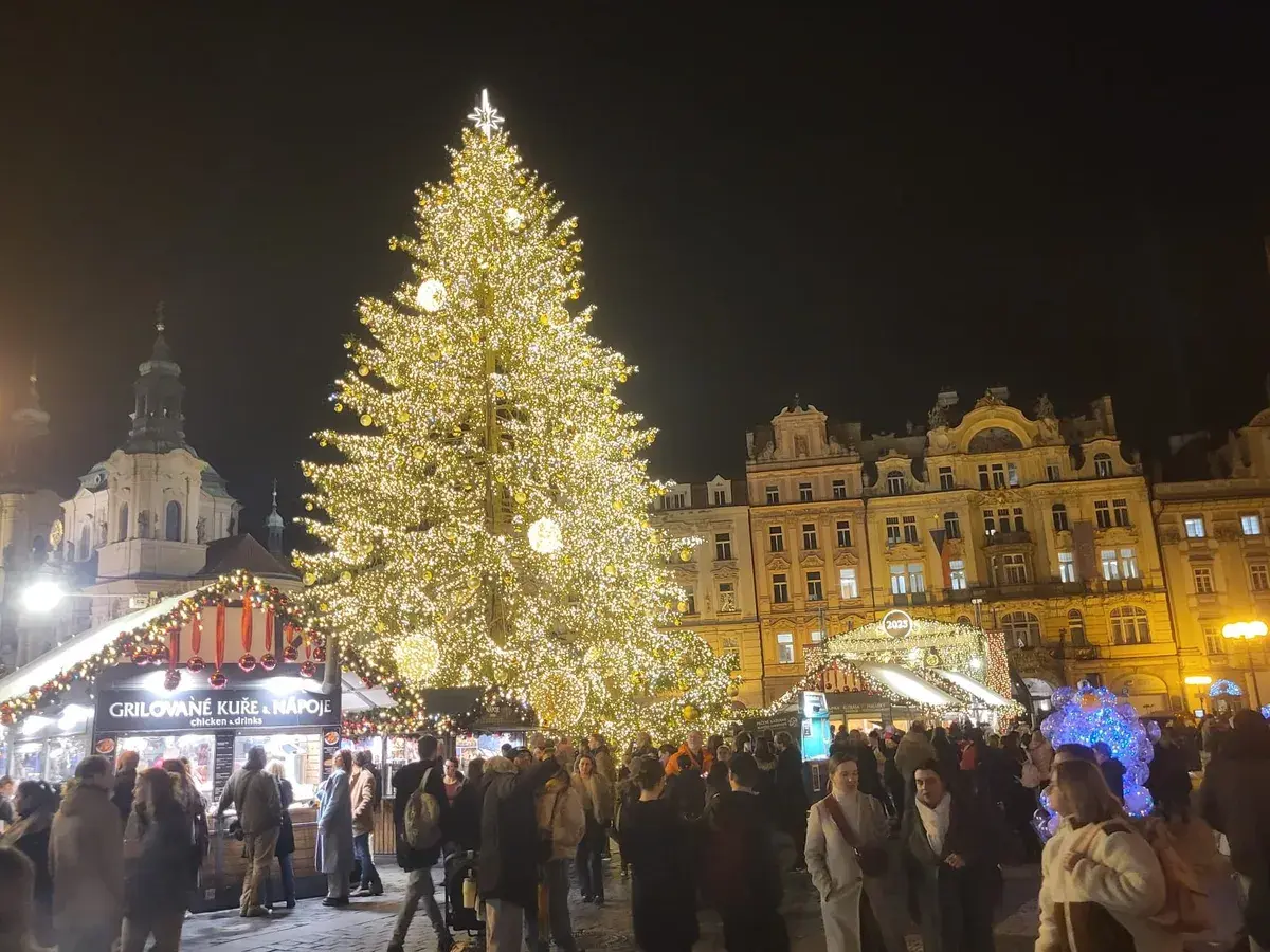 Old Town Square Christmas market in Prague. Photo: Helena Melezínková