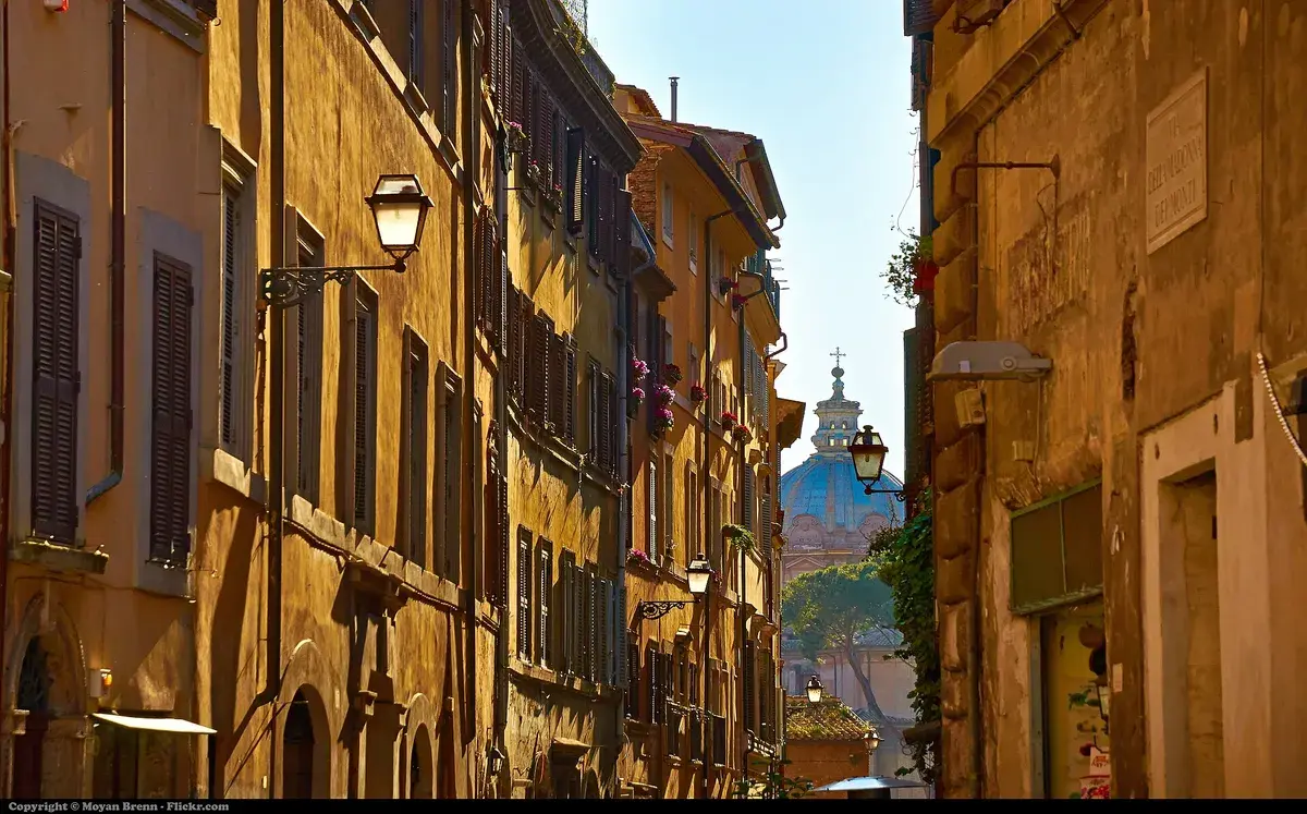 A quiet street in Monti, one of the neighbourhoods that beats the centro storico on value. Photo: Moyan Brenn from Anzio, Italy, CC BY 2.0