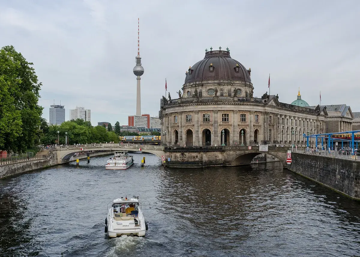 The Museum Island buildings, seen with the Bode Museum. Photo: DXR, CC BY-SA 3.0