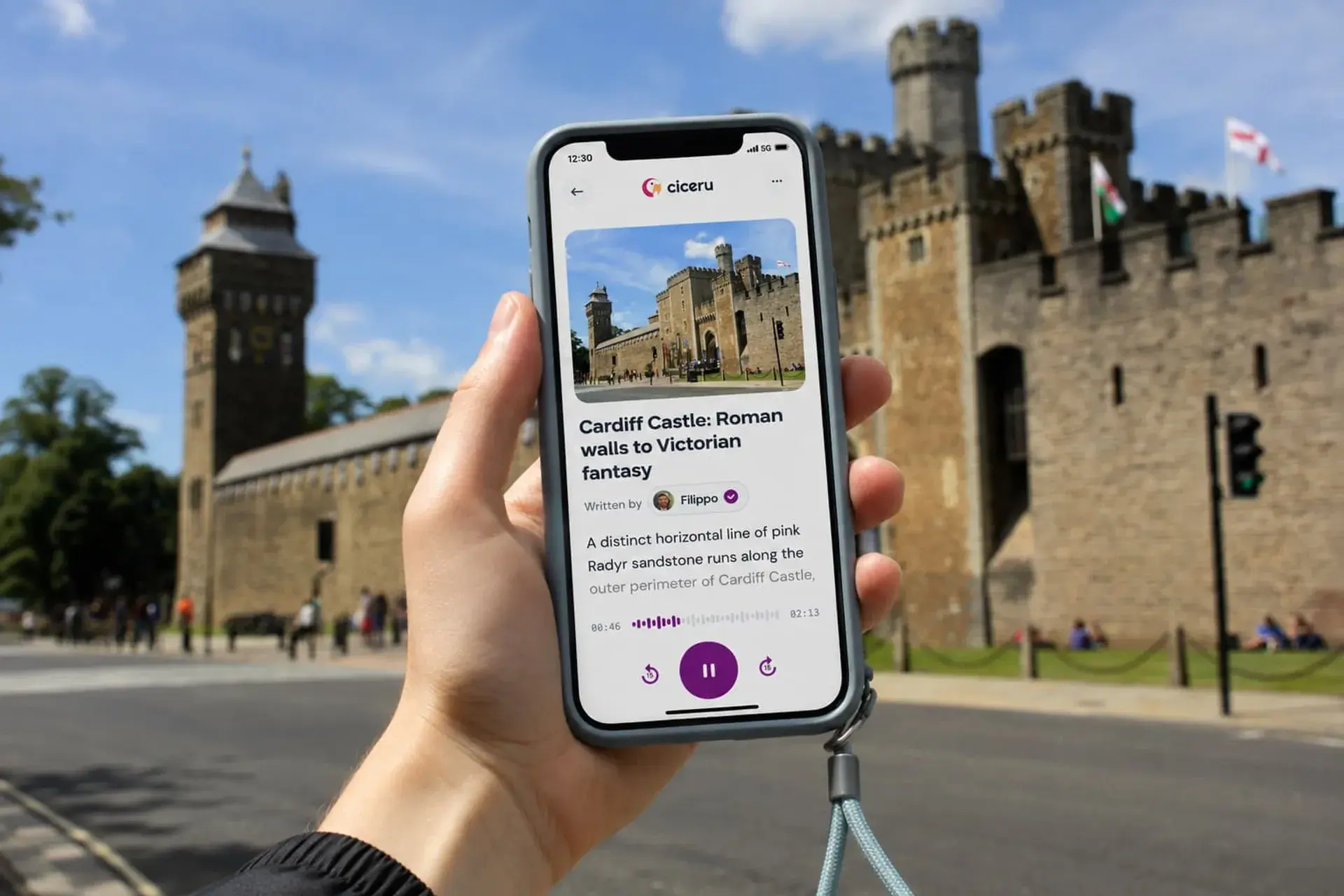 Imagem 1 da visita Cardiff: um passeio a pé autoguiado pelo castelo, pelas galerias e pelo centro cívico, com áudio, quizzes e eSIM grátis