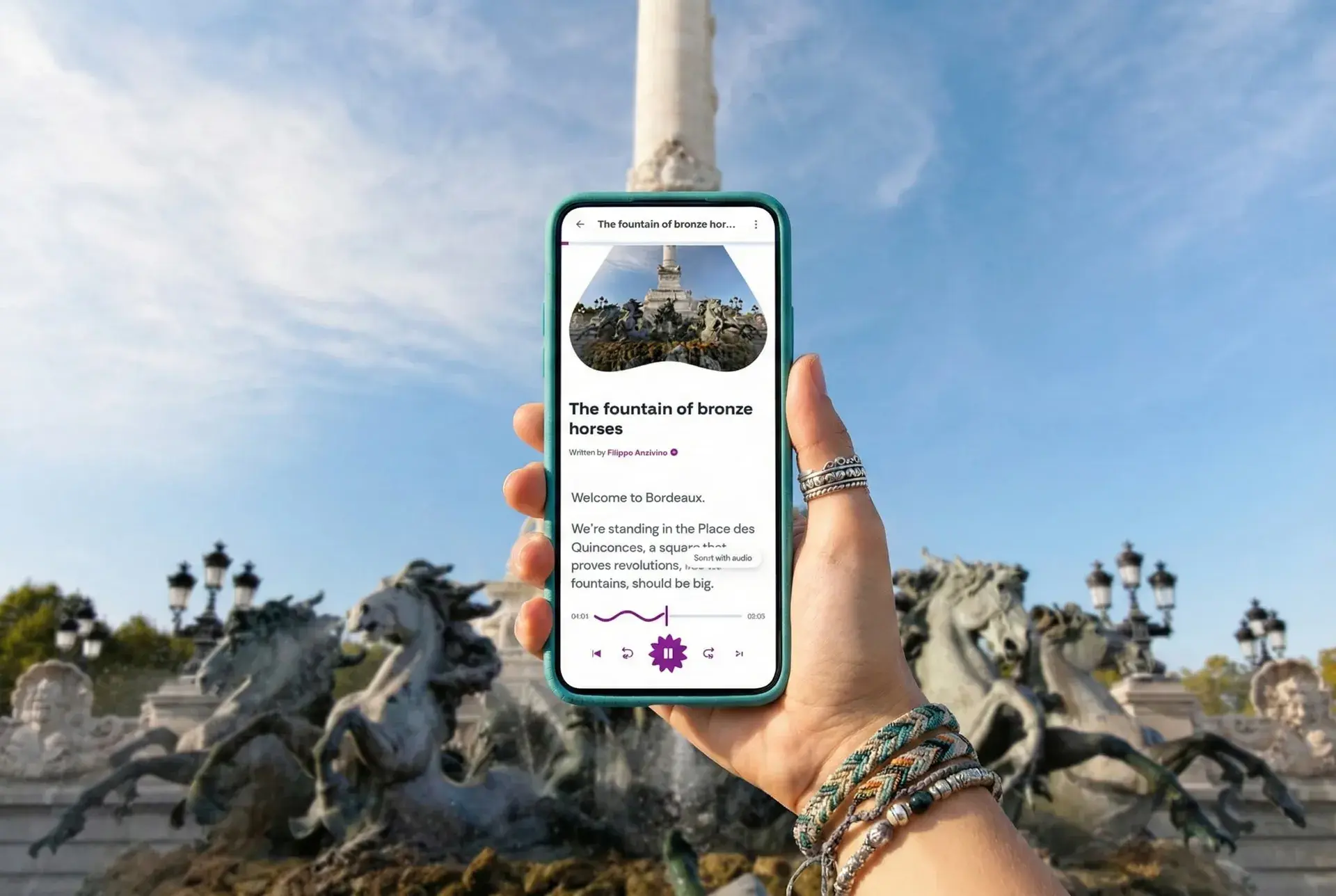 Self guided walking tour of Bordeaux with audio guide