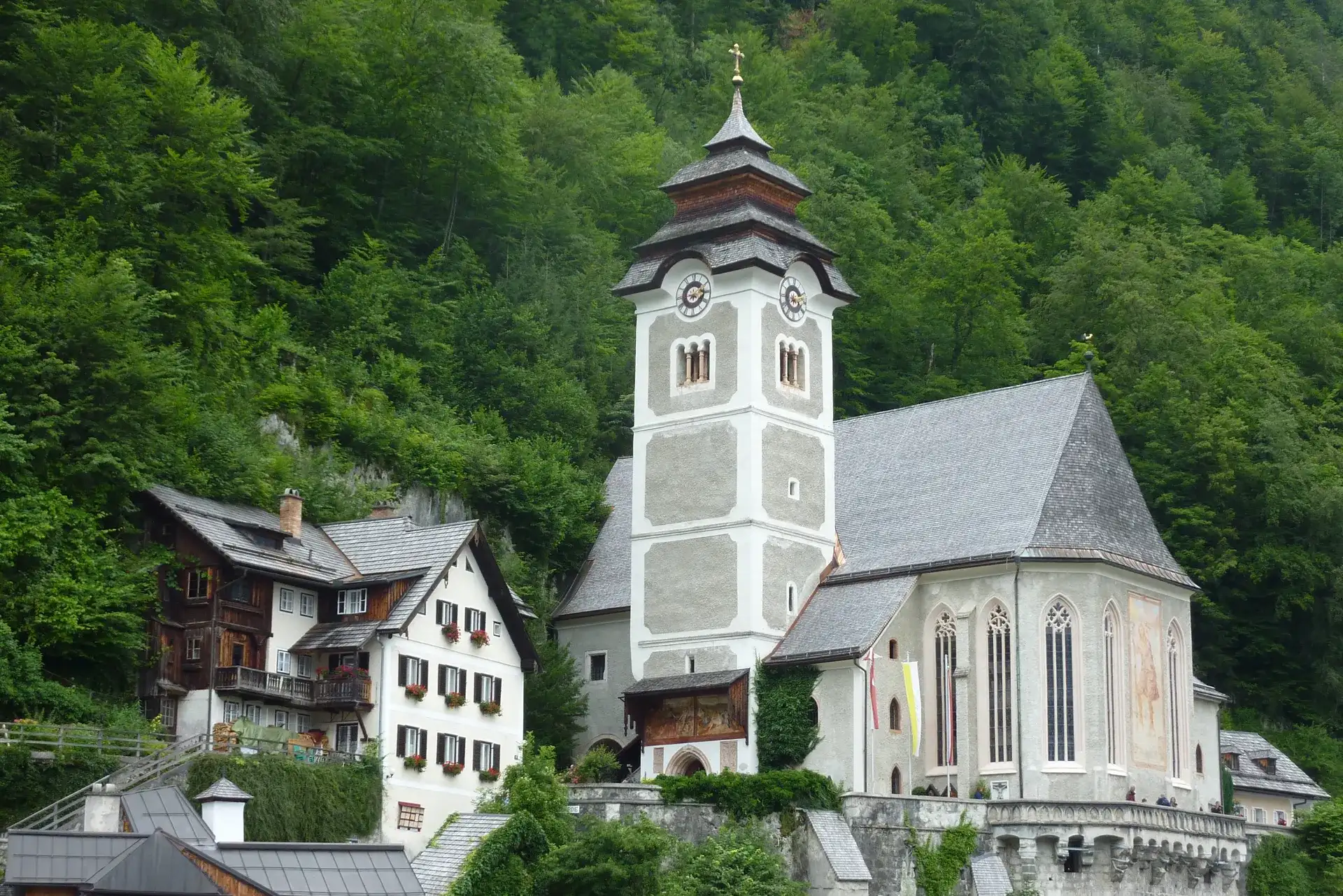 Maria am Berg: la iglesia parroquial de Hallstatt - Hallstatt