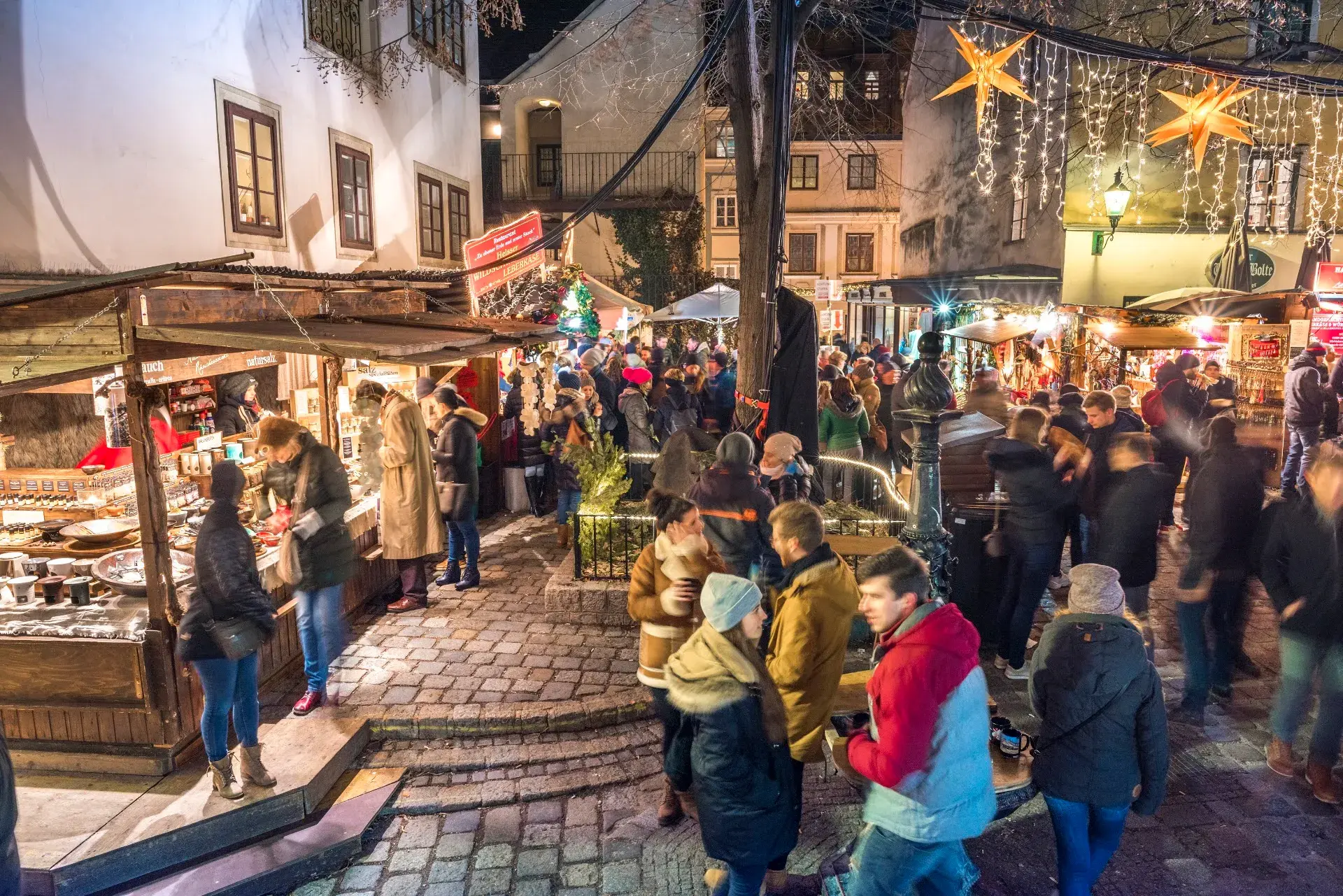 Imagem 2 da visita Mercados de Natal de Viena: um passeio a pé autoguiado do maior mercado da cidade ao mais antigo, com áudio, quizzes e eSIM gratuito