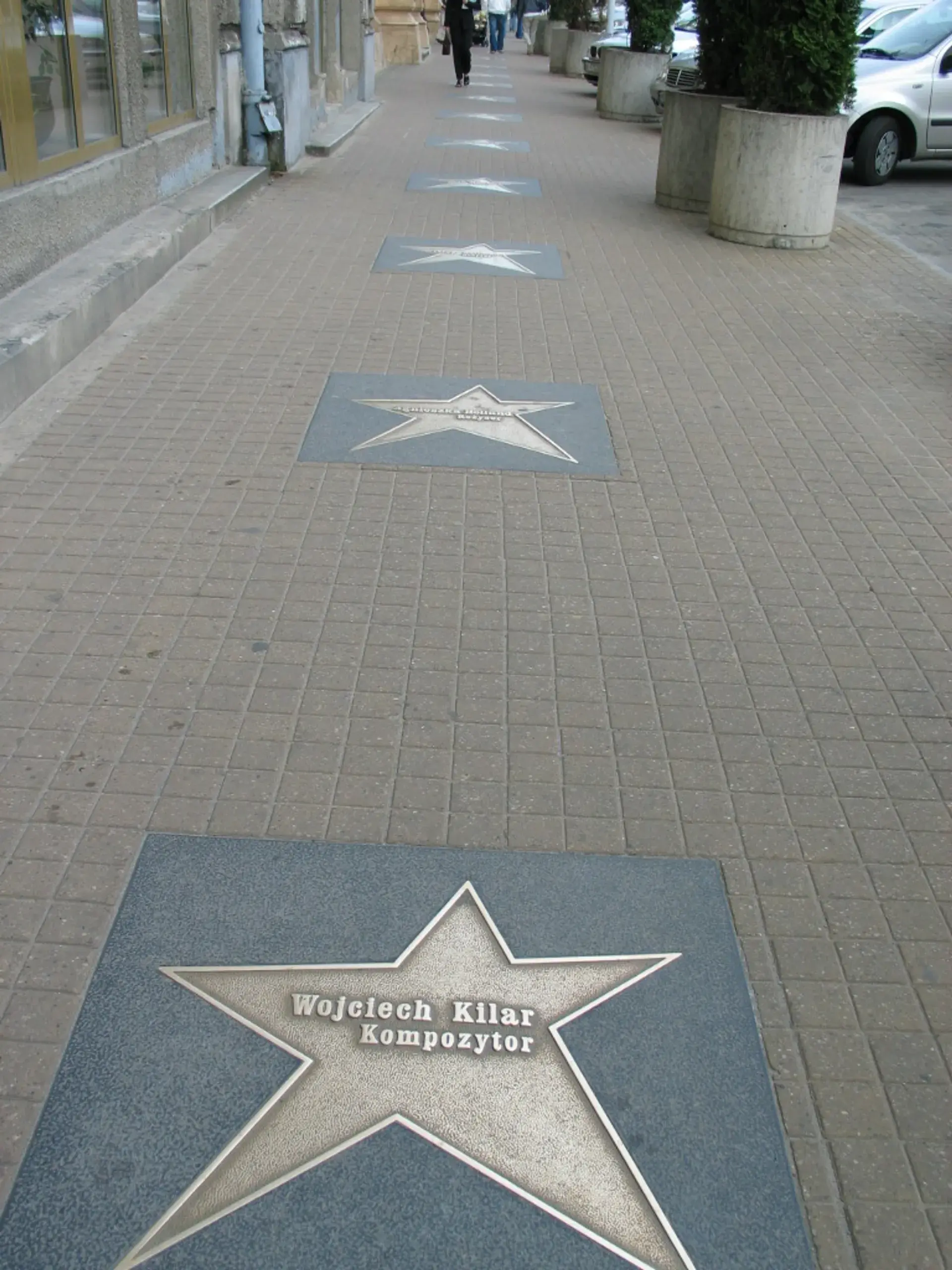 The Alley of Stars of the Lodz Walk of Fame