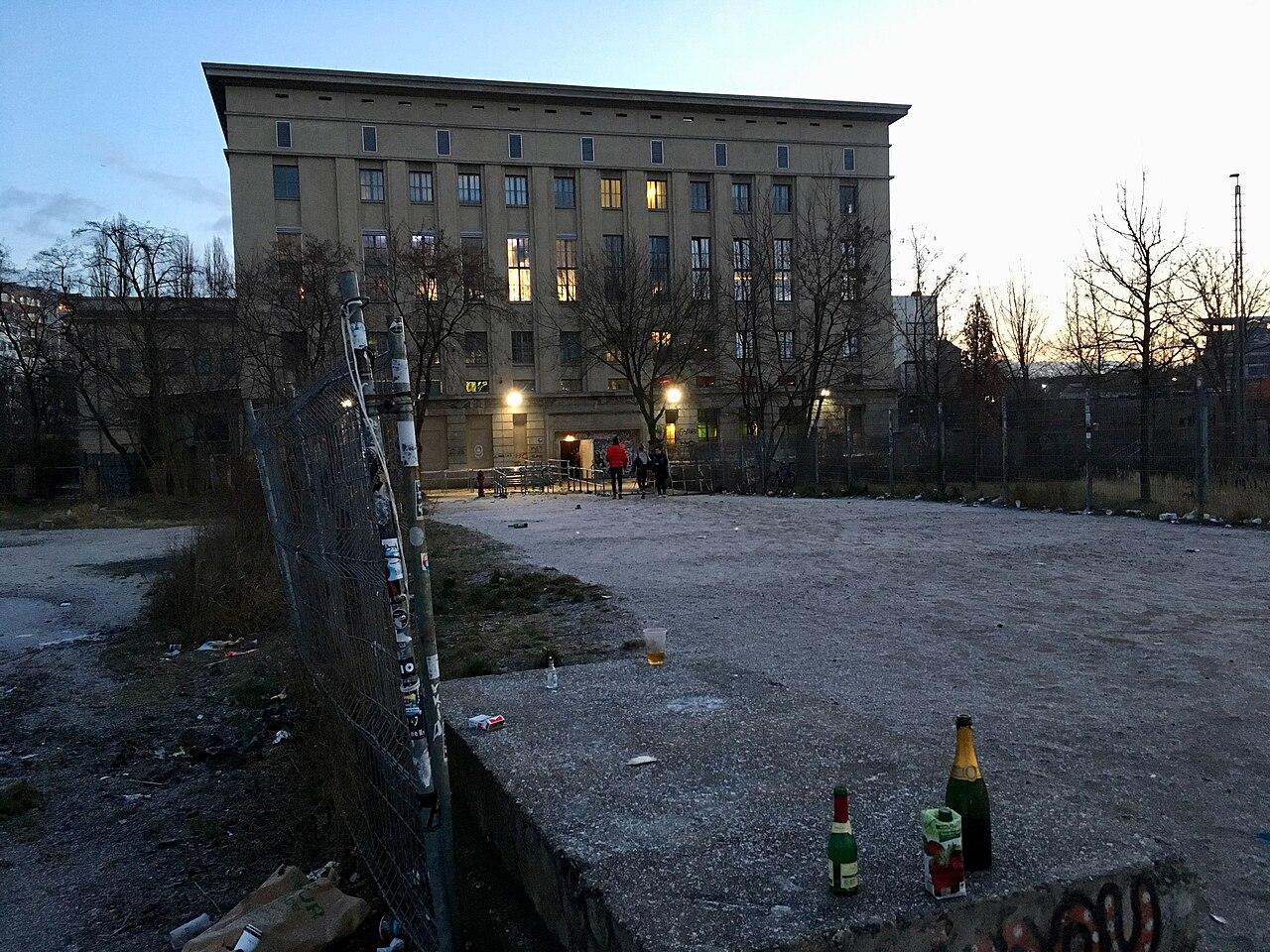 Der Nachtclub Berghain in Berlin im Winter 2018. Foto: Michael Mayer, 5. Februar 2018.